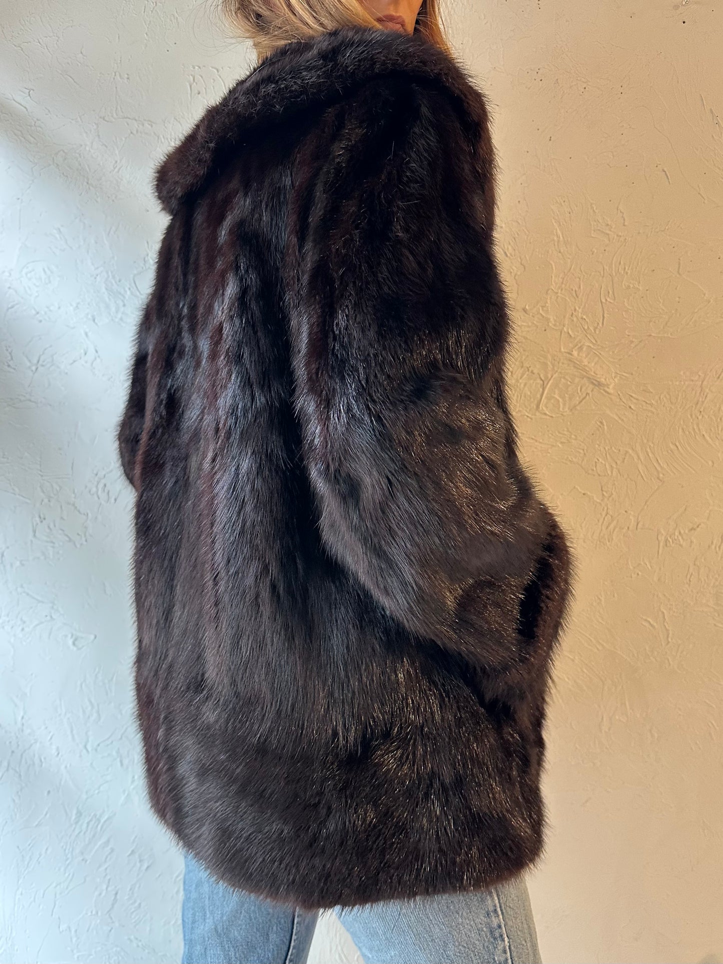 80s 'American Fur Limited' Authentic Fur Jacket / Medium