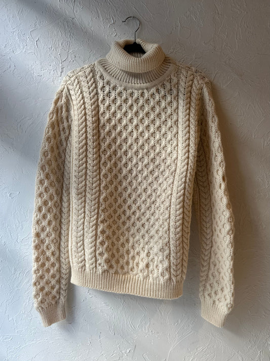 Merino Wool Fisherman’s Sweater / Small - Medium