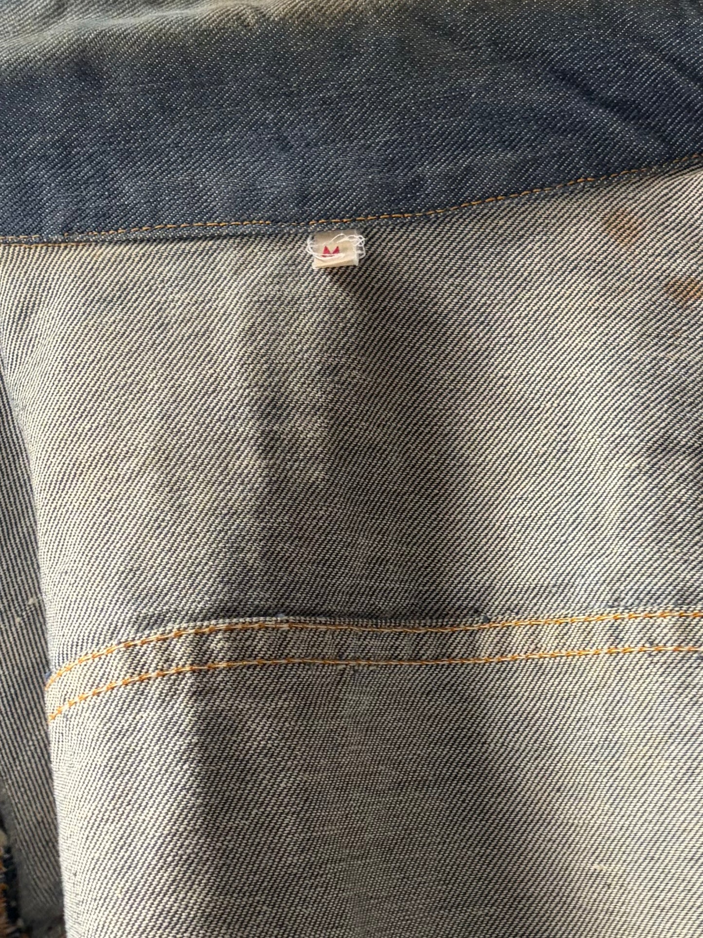 70s 'GWG' Denim Western Snap Up Cowboy Jean Jacket / Union Made / Medium
