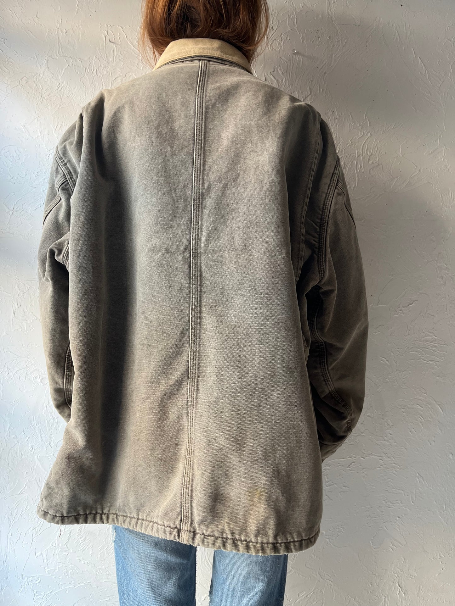 90s 'Carhartt' Made With Pride Thrashed Workwear Jacket / 2XL