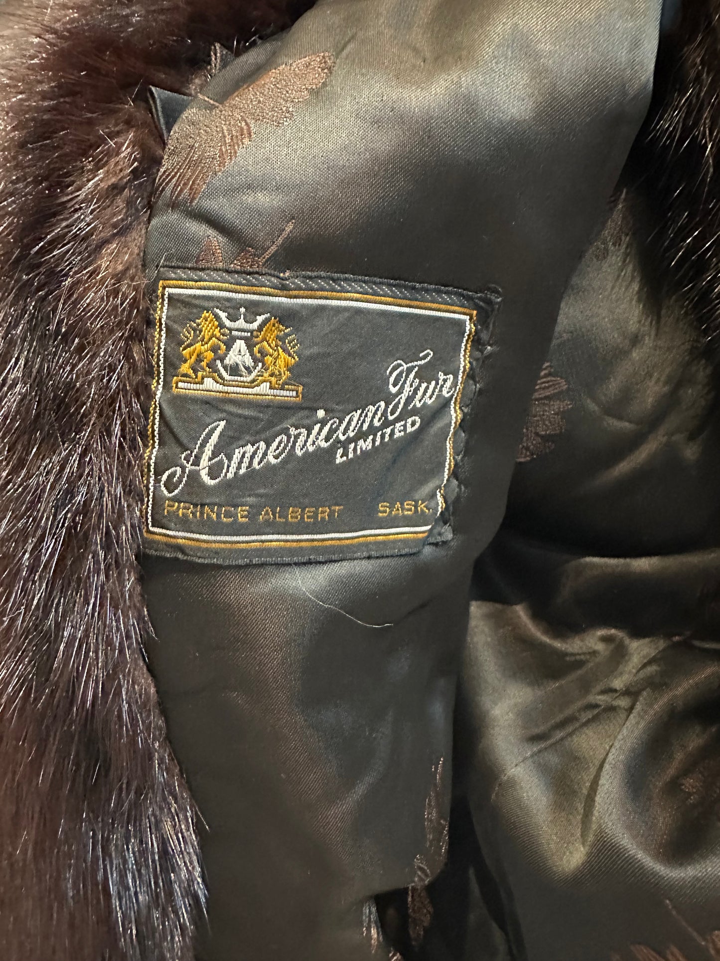 70s 'American Fur' Brown Authentic Fur Jacket / Medium