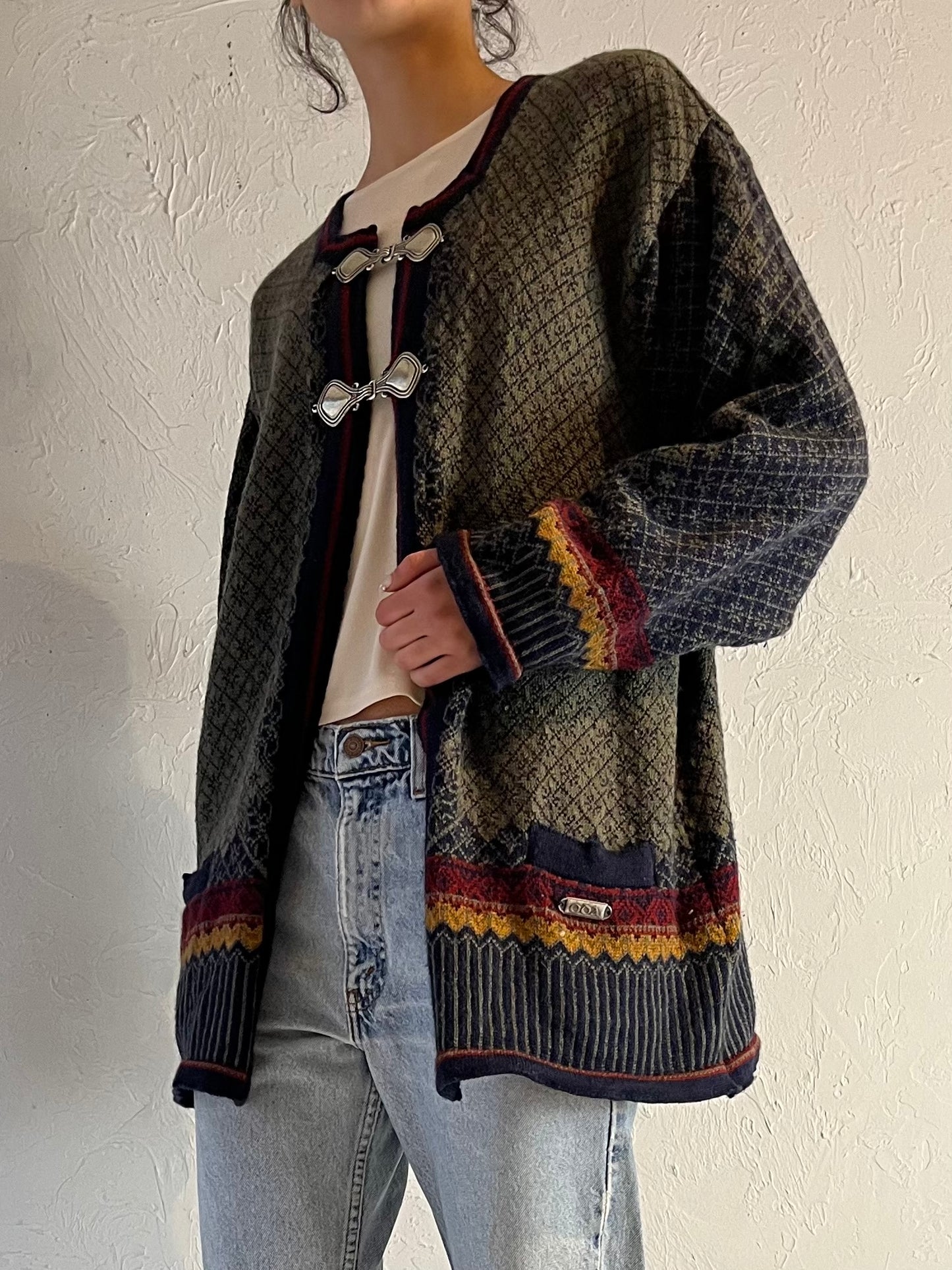 Vintage ‘Oda’ Wool Nordic Sweater / Large