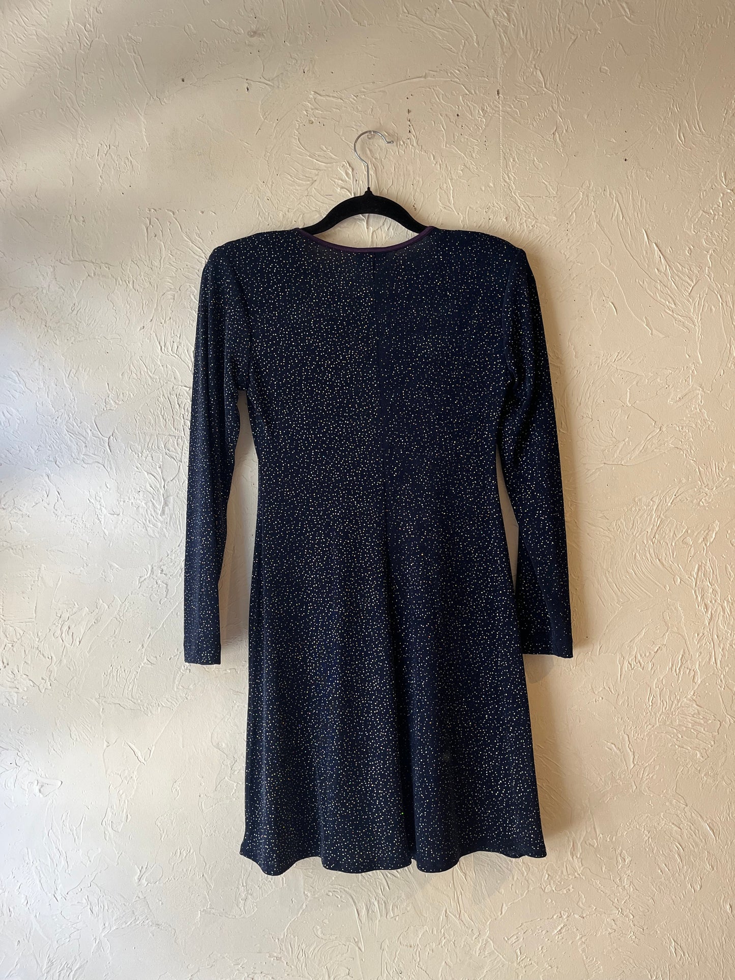 90s 'Rabbit' Slinky Sparkle Dress / Small