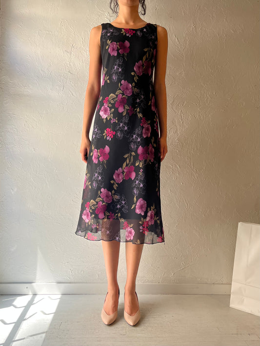 90s 'Chadwicks' Floral Dress / Small