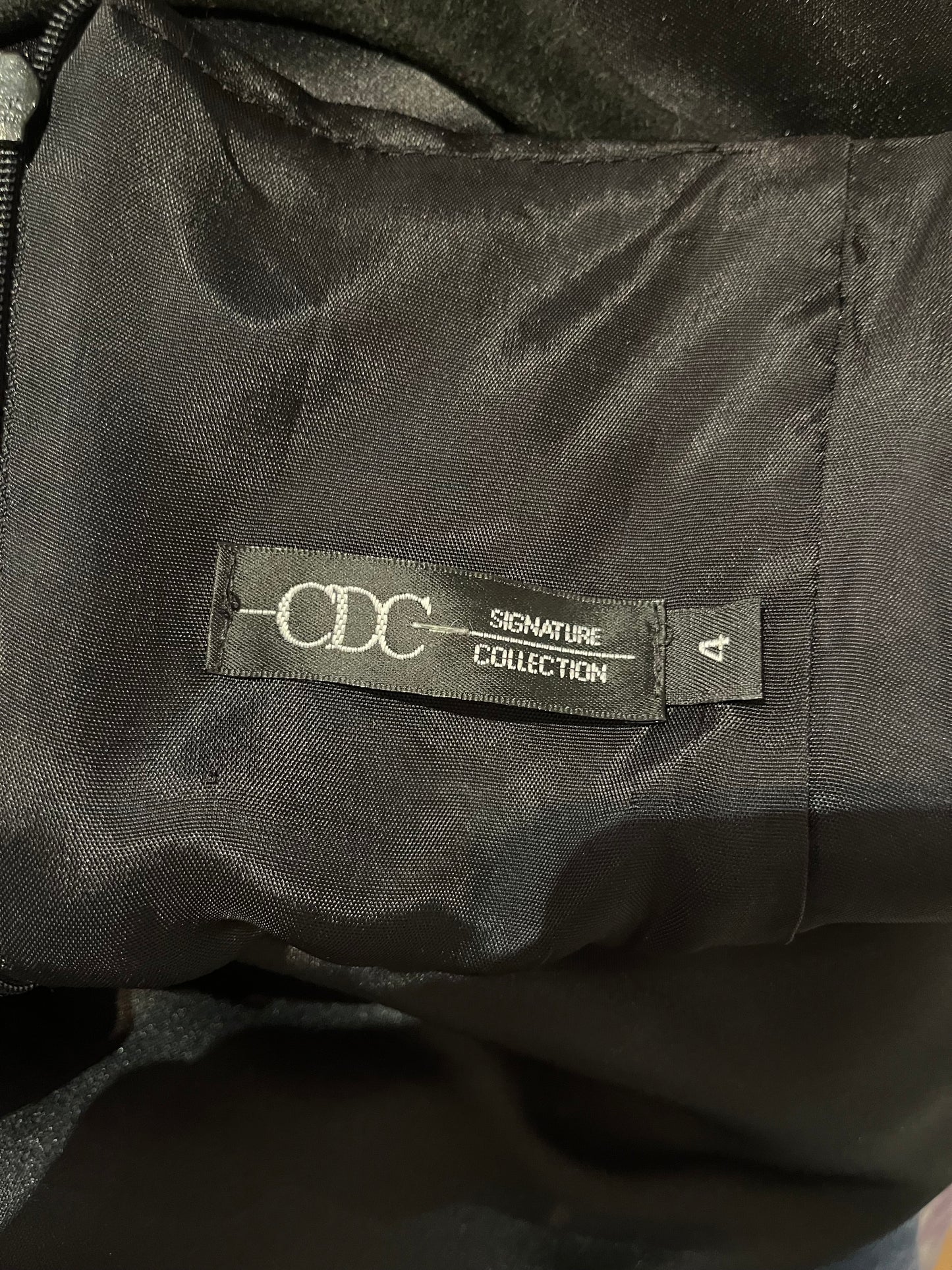 Y2K ‘CDC’ Black Formal Dress / Small