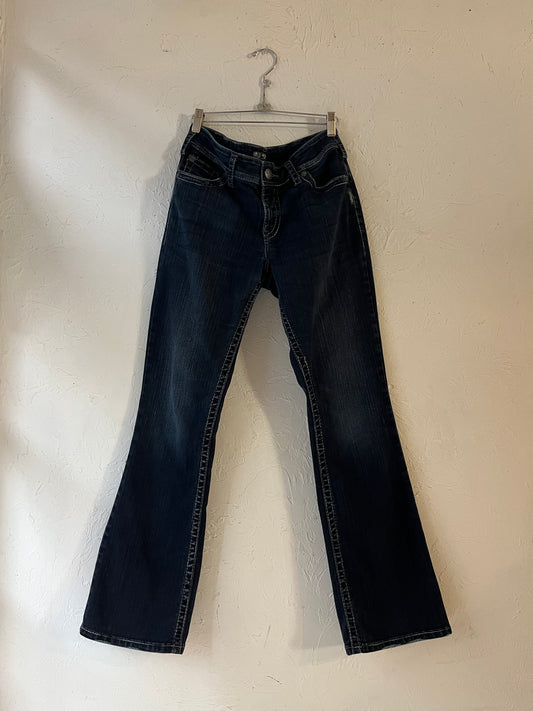 Y2K 'Silver' Low Rise Jeans / 31