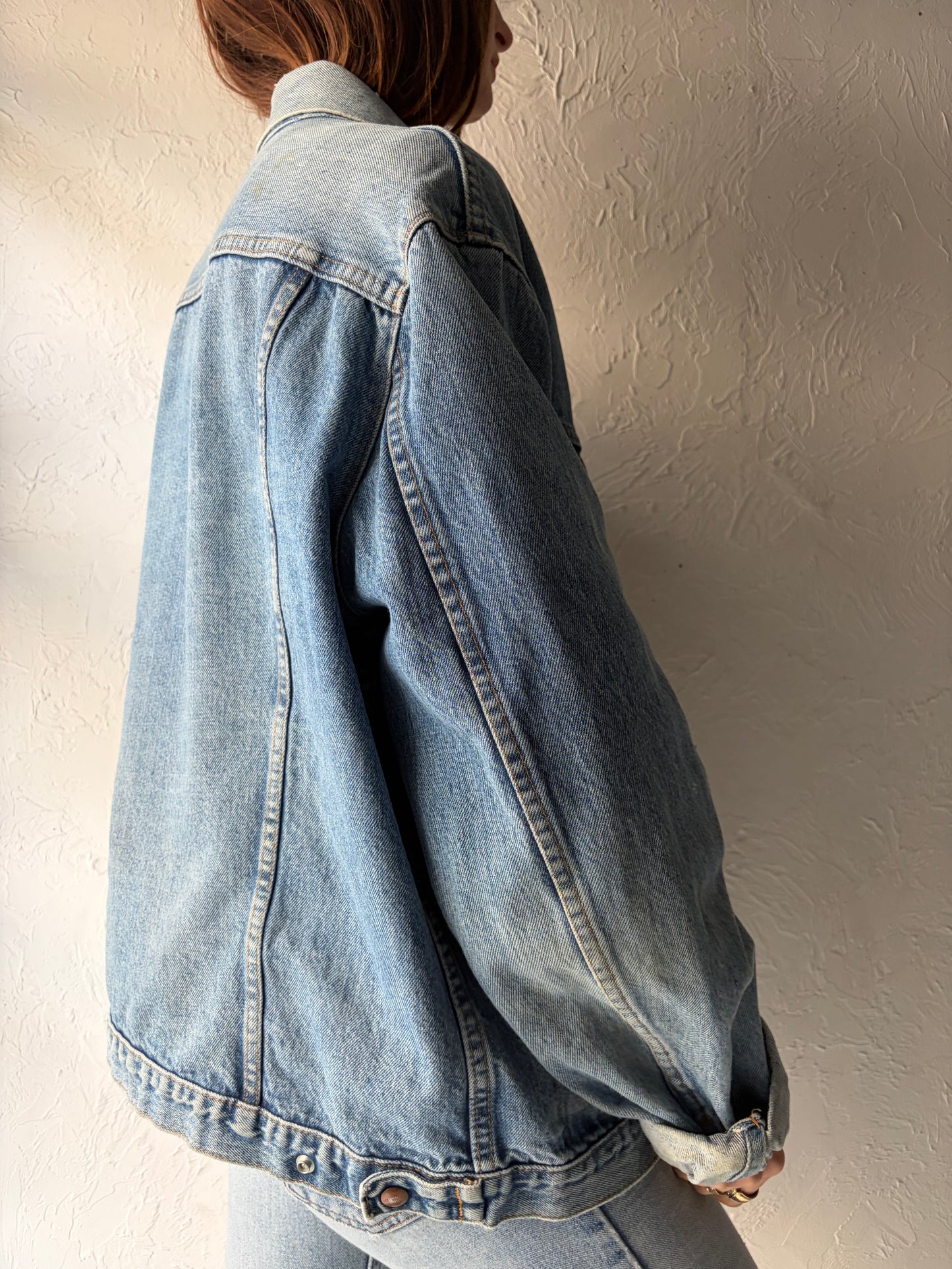 Vintage 'GWG' Snap Up Denim Jacket / Large