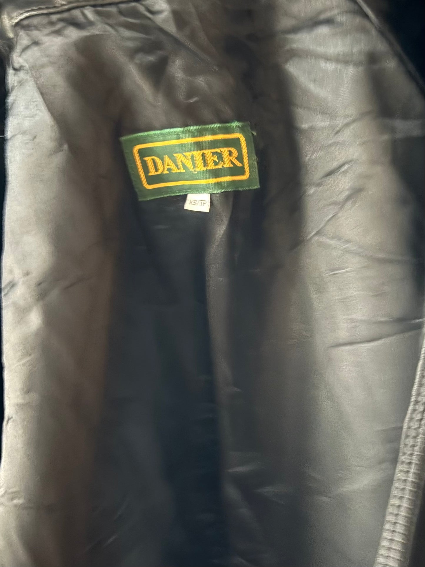 80s 'Danier' Black Leather Jacket / XSmall