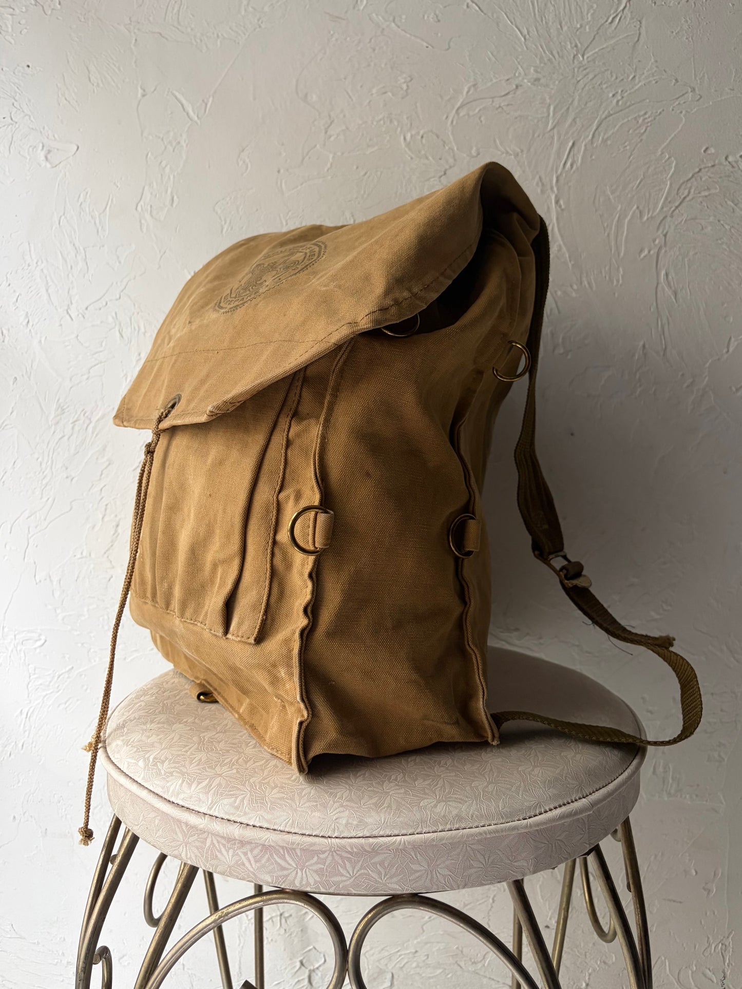 Vintage 'Boy Scouts' Canvas Backpack