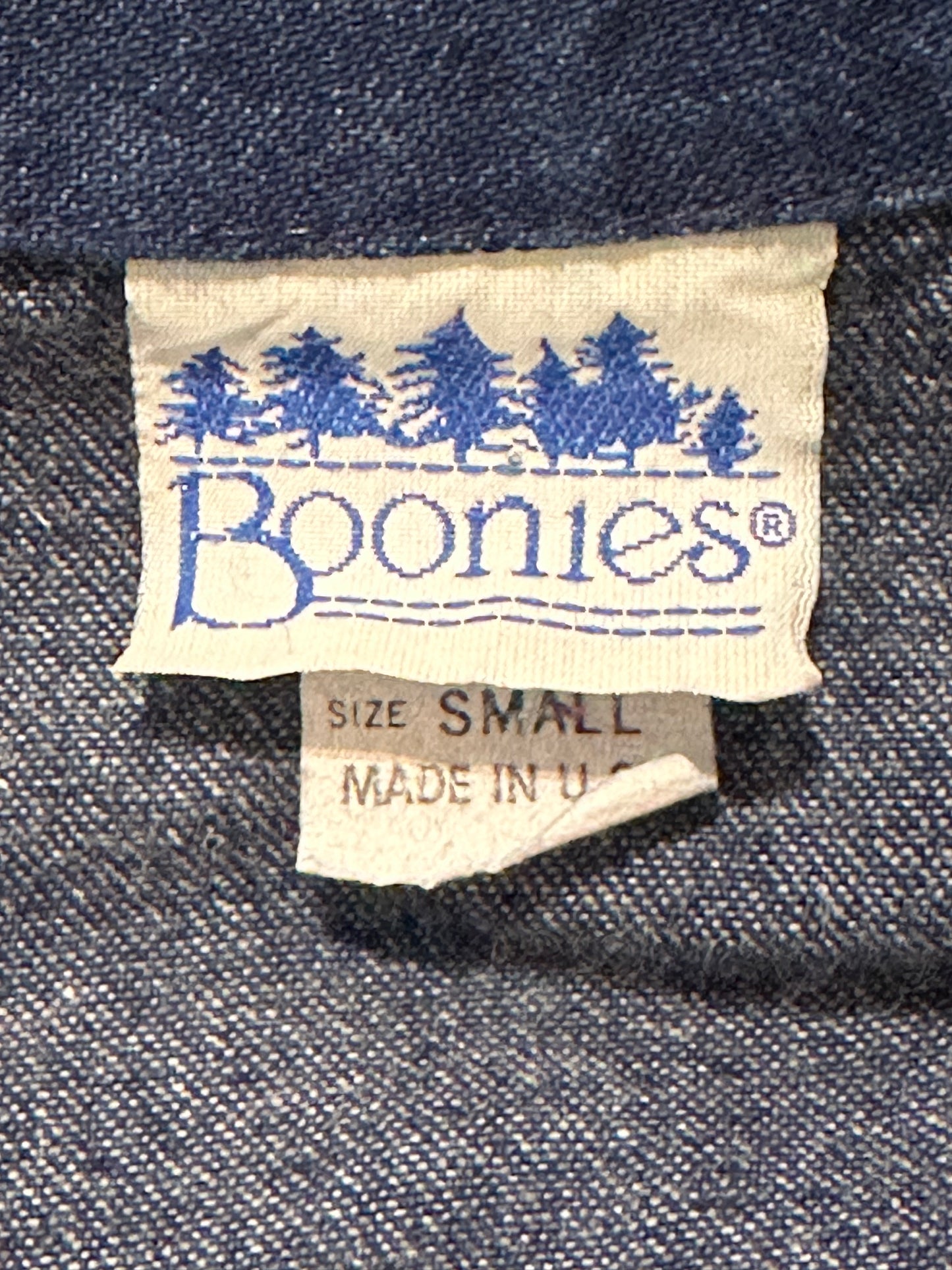 80s 'Boonies' Denim Jumpsuit / Small