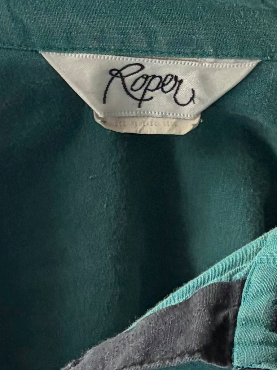 90s 'Roper' Thick Cotton Western Pullover / Large