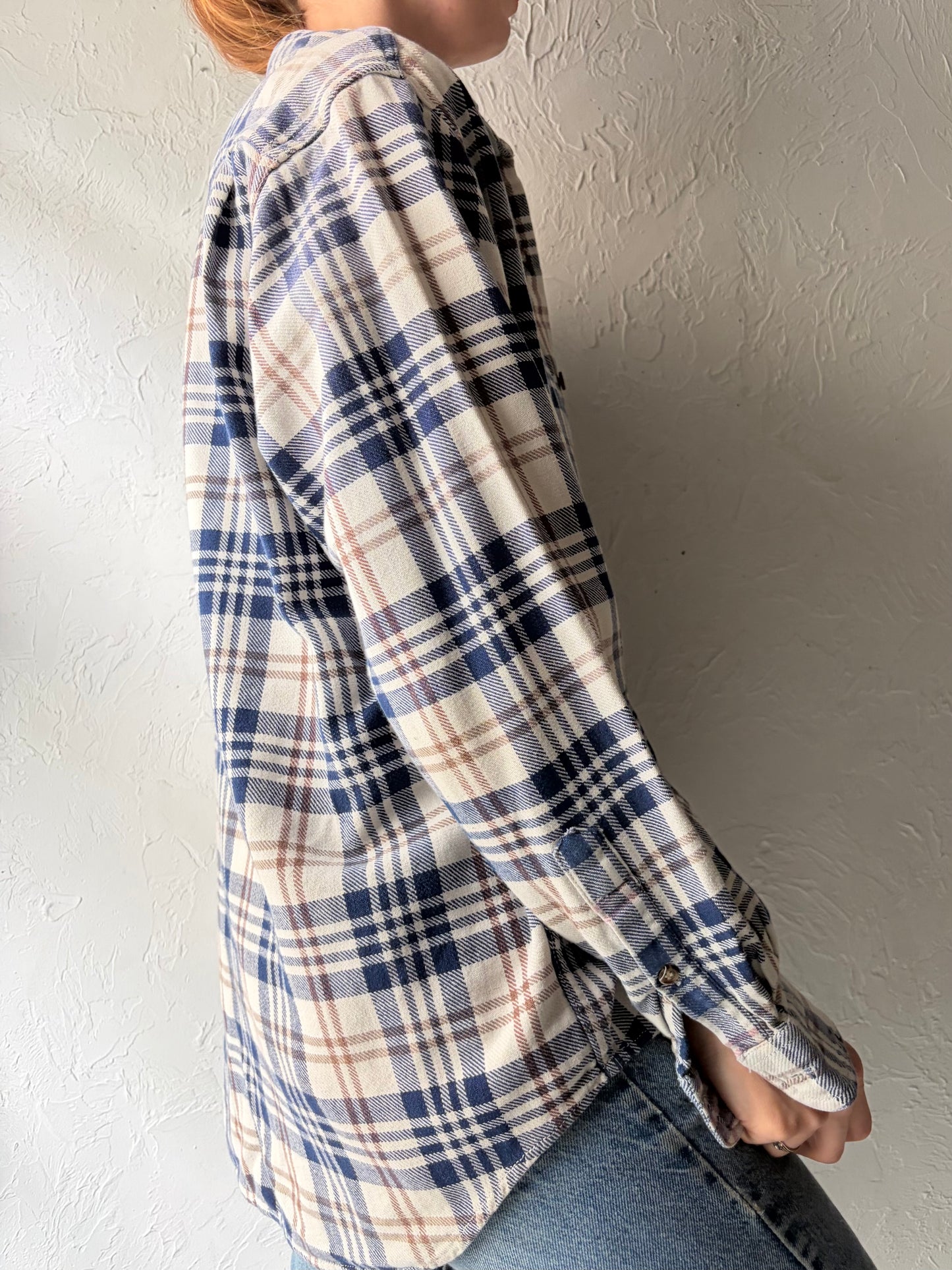 90s 'Gap' Plaid Preppy Grunge Core Workwear Button Up Shirt / Medium