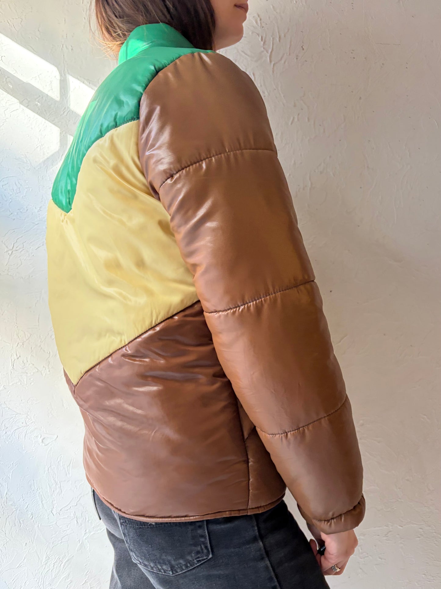 70s 'Rice Sportswear' Nylon Puffer Jacket / Small