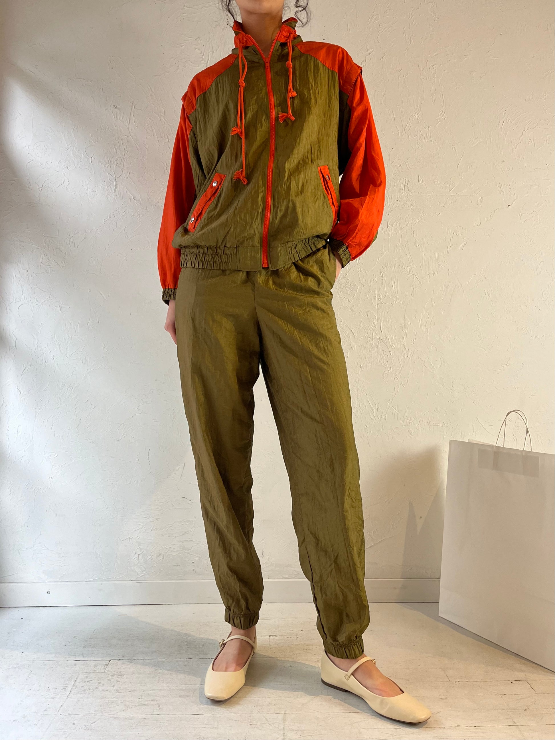 90s ‘IP Connection’ Two Tone Tracksuit Set / Small