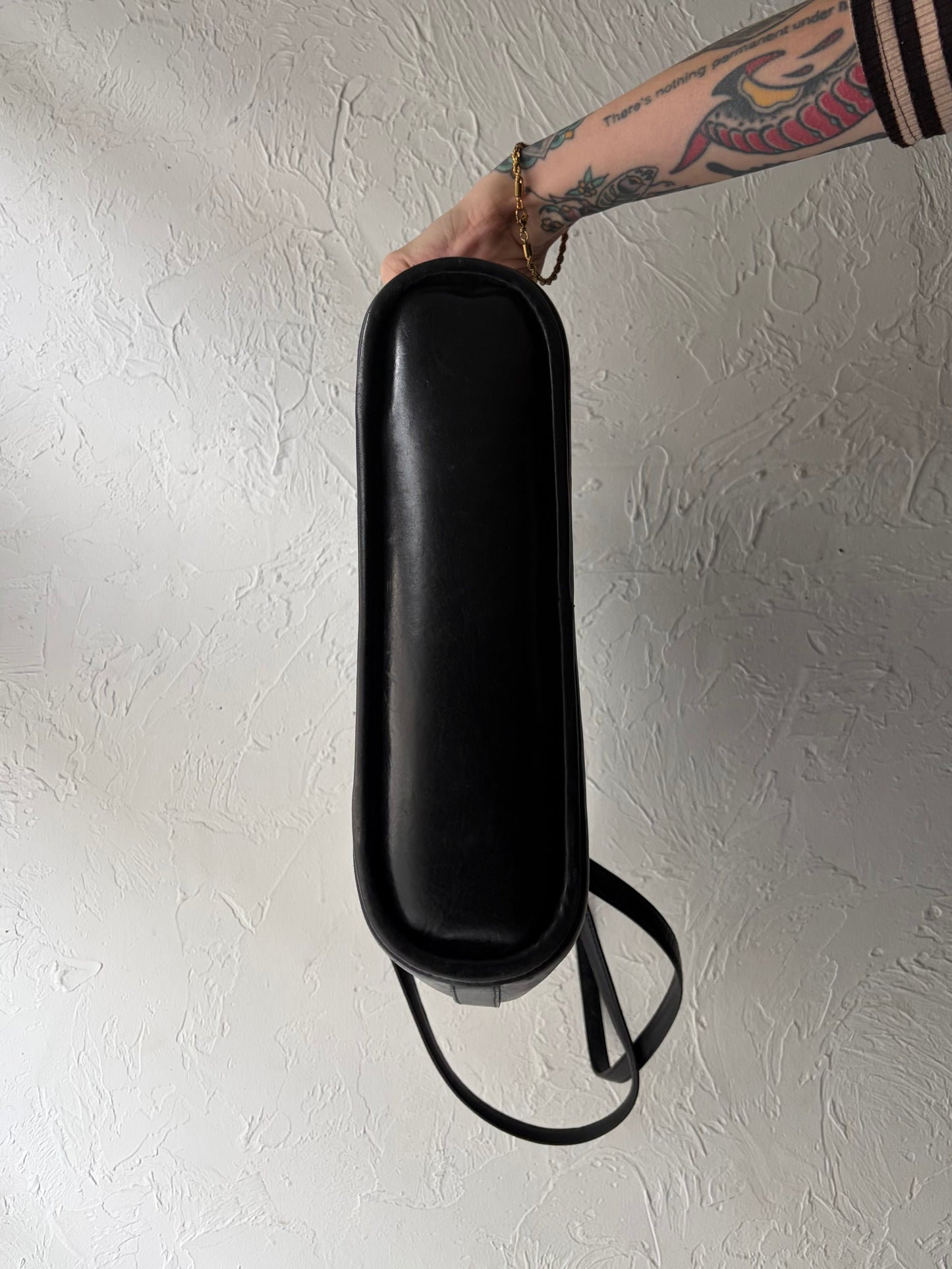 Vintage 'Brighton' Black Leather Bag