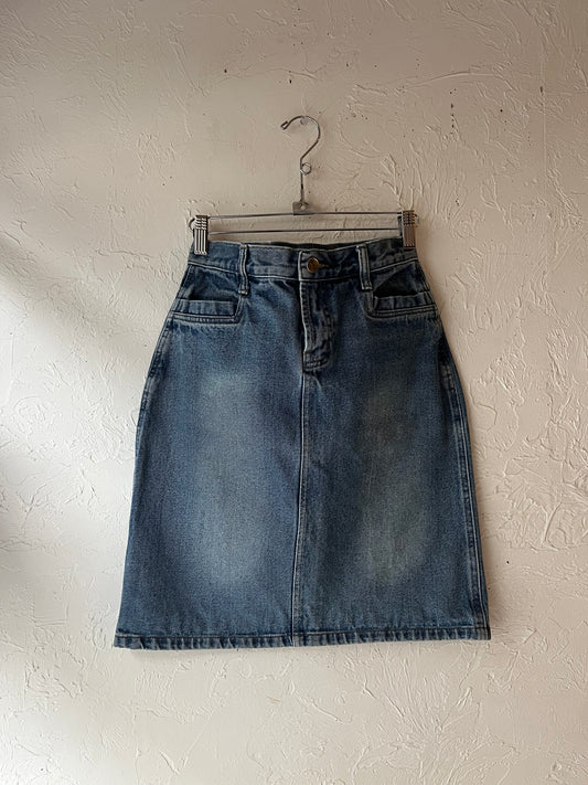 'Hanshun' Jean Skirt / Medium