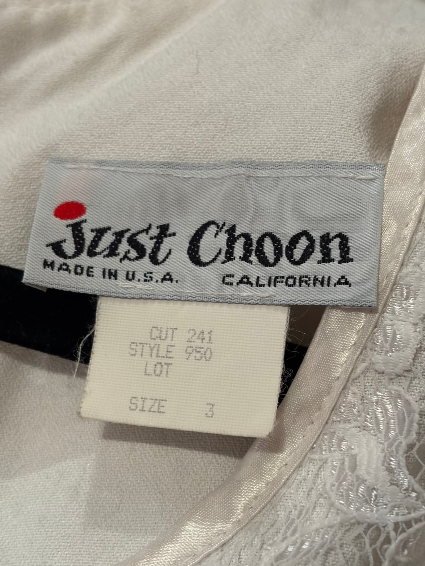 90s 'Just Choon' Black and White Midi Dress / Small