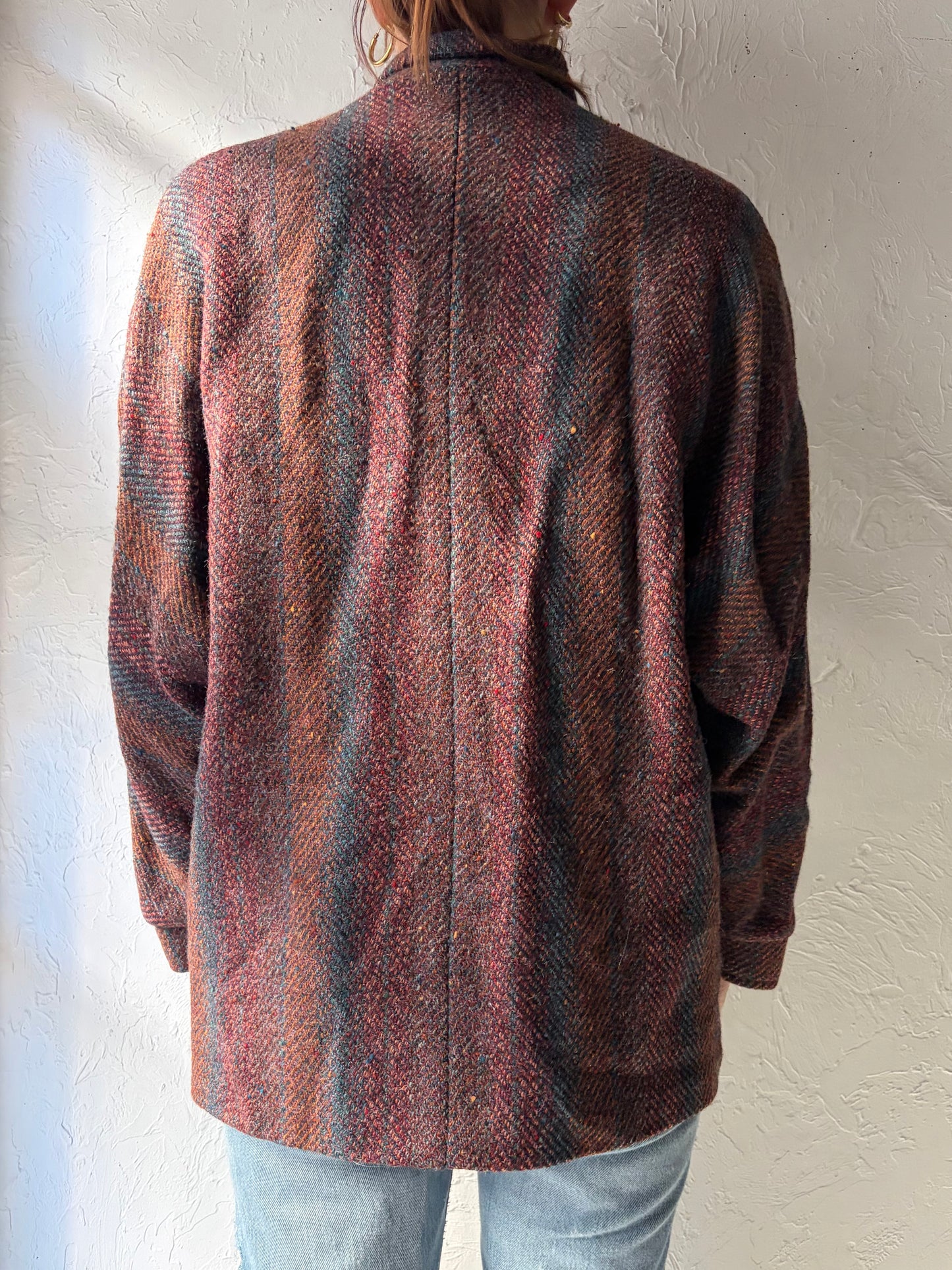 80s 'Mackintosh' Tweed Wool Jacket / Union Made / Small / Medium