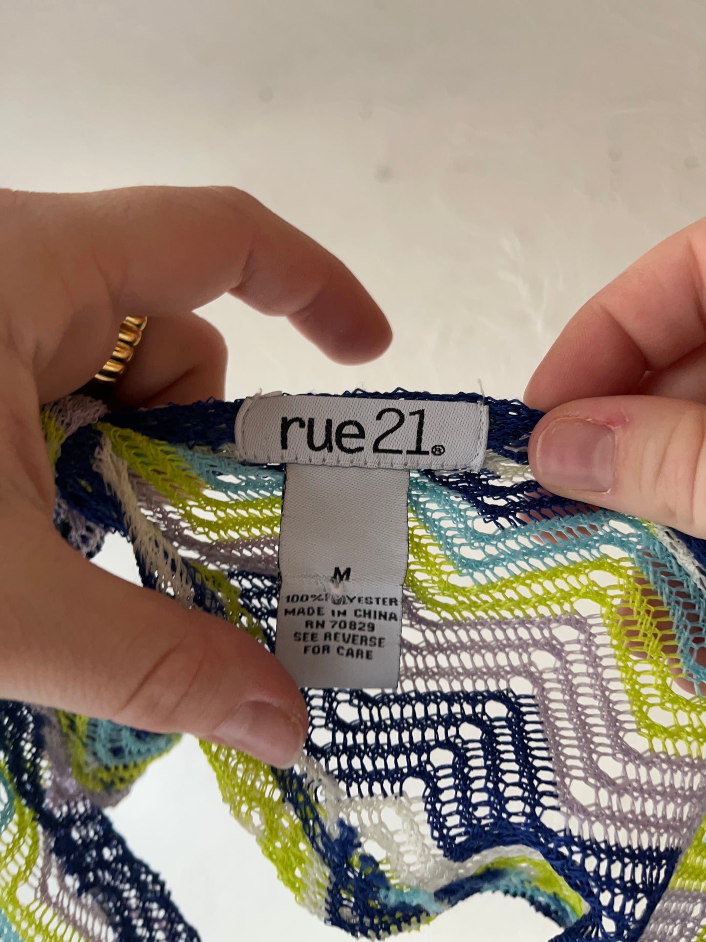 Y2k 'Rue 21' Knit Tie Top / Medium