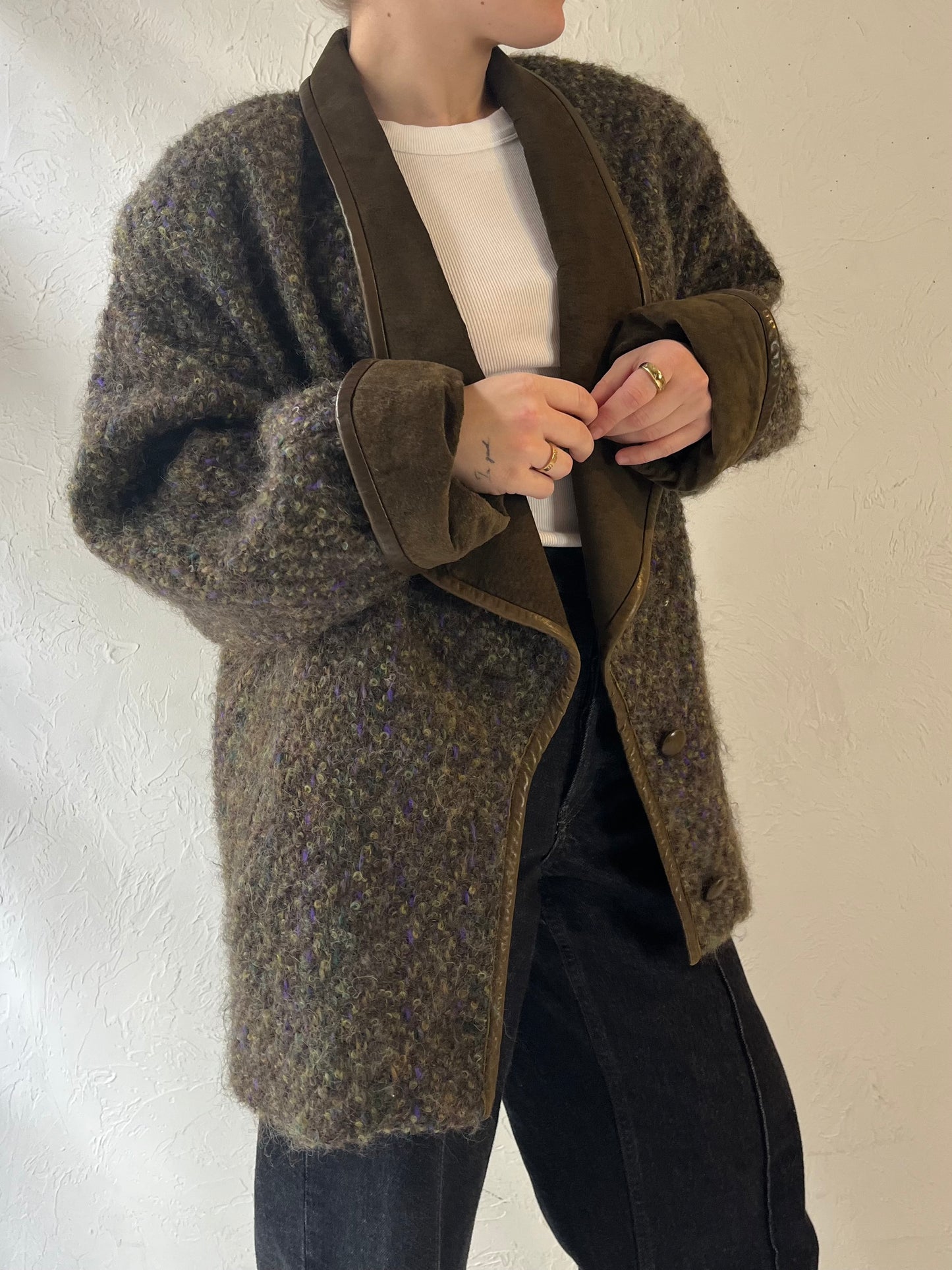 80s ‘Clifford Michael’ Knit Jacket / Small