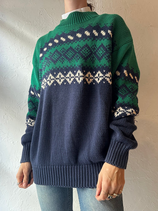 90s 'Gap' Cotton Crew Neck Sweater / Medium