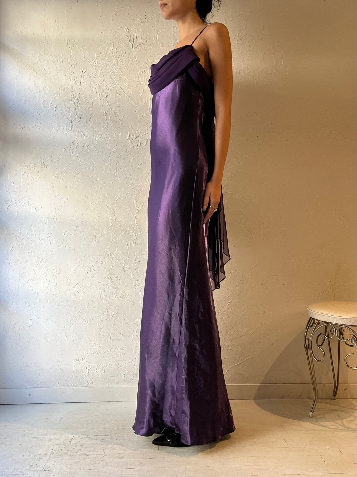 Y2k 'Bellissima' Purple Formal Dress / Large