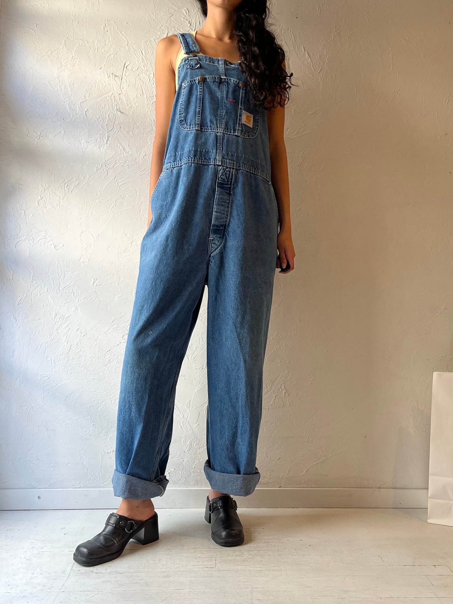 Y2k ‘Carhartt’ Denim Overalls / Large