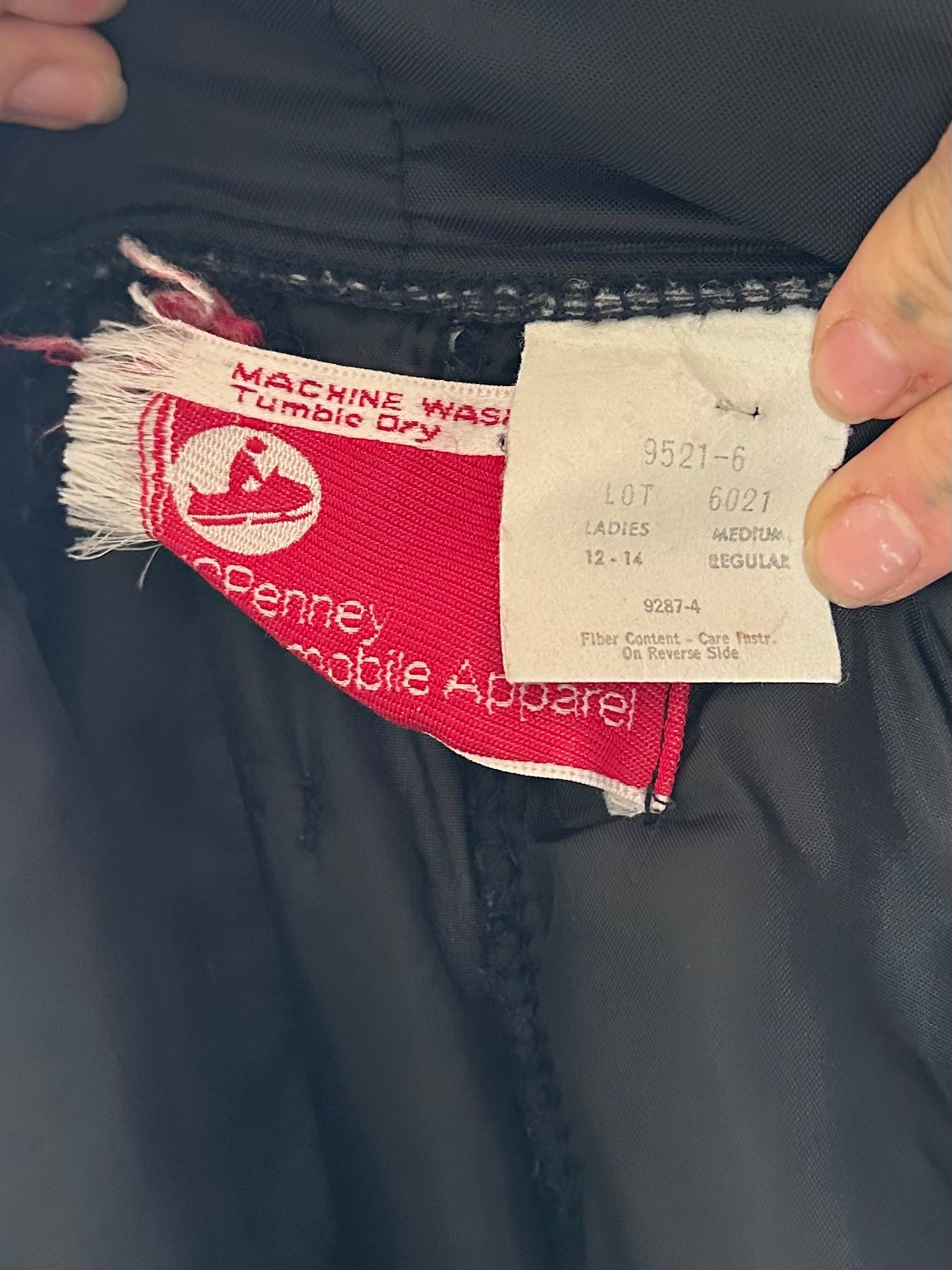 80s 'JC Penny' Quitled Snow Suit / Medium