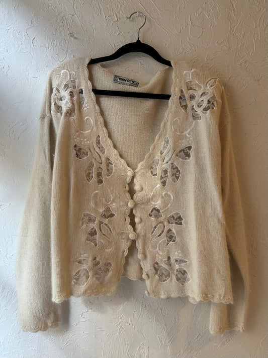 90s ‘Mariey’ Cardigan Sweater / Medium