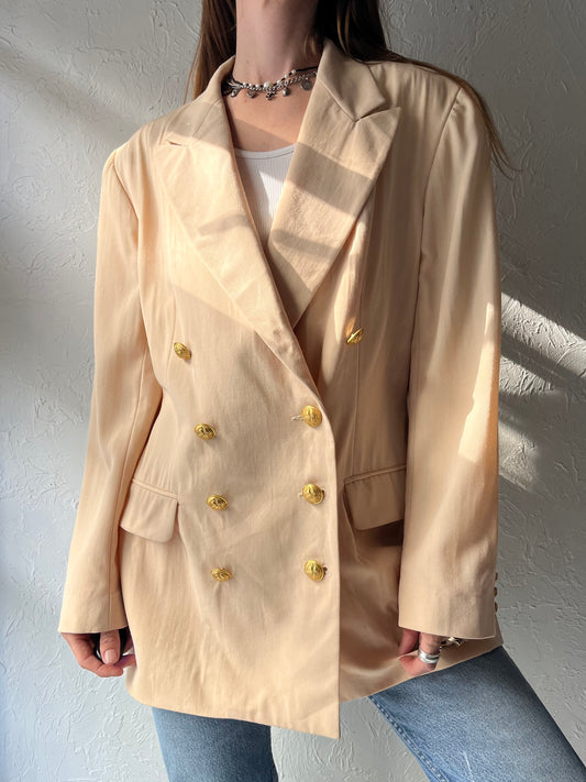 90s 'Ann Taylor' Oversized Wool Blazer Jacket / Large