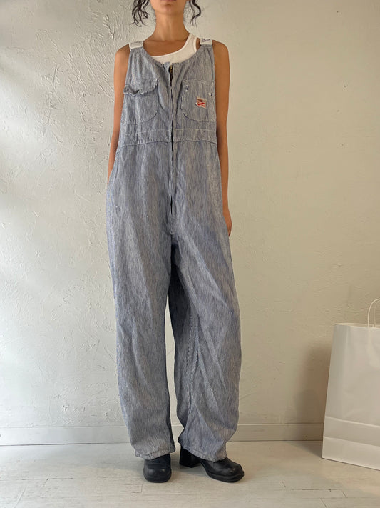 80s ‘GWG’ Pin Stripe Overalls / Large
