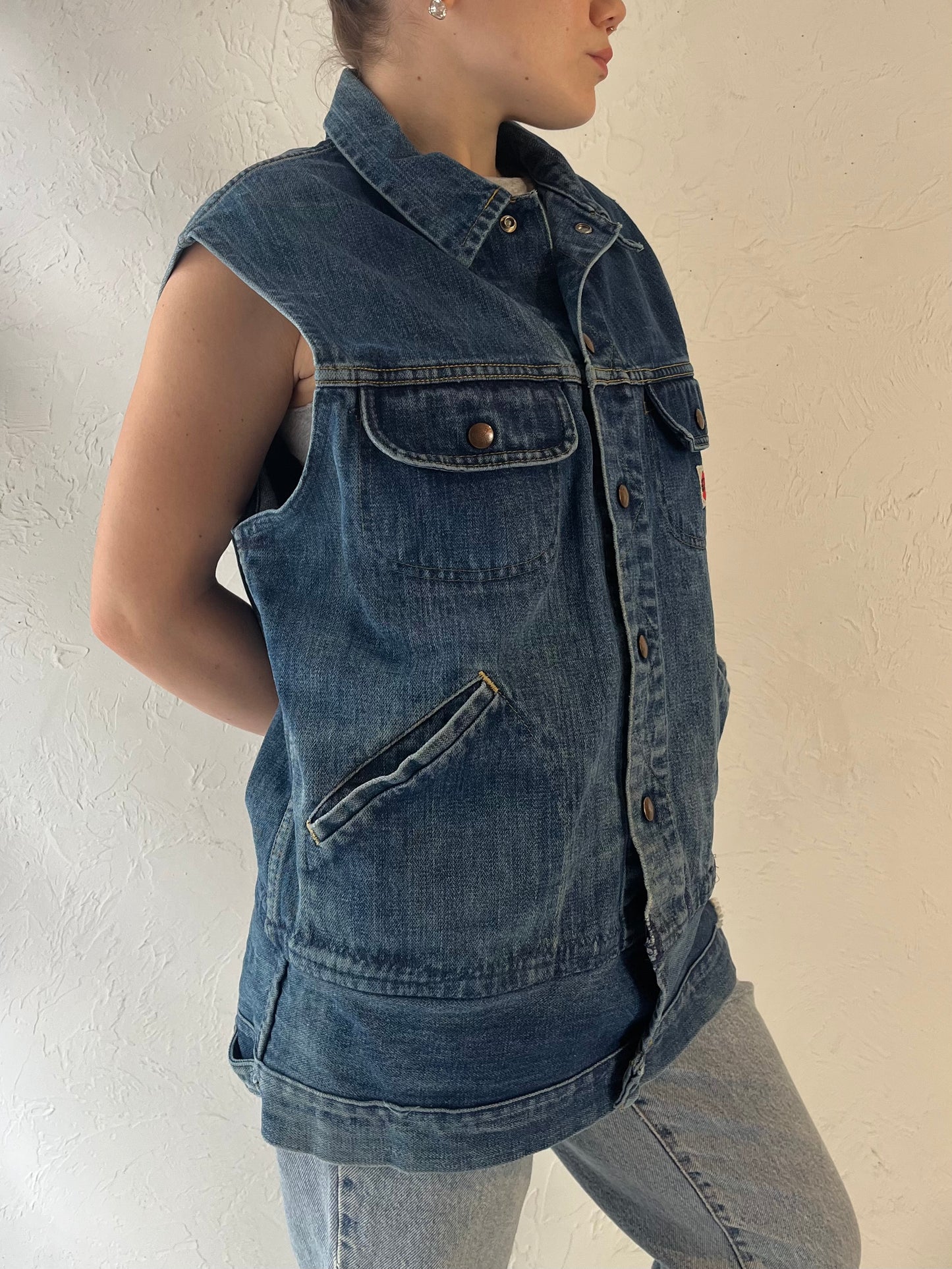 Vintage 'GWG' Altered Denim Vest / Large