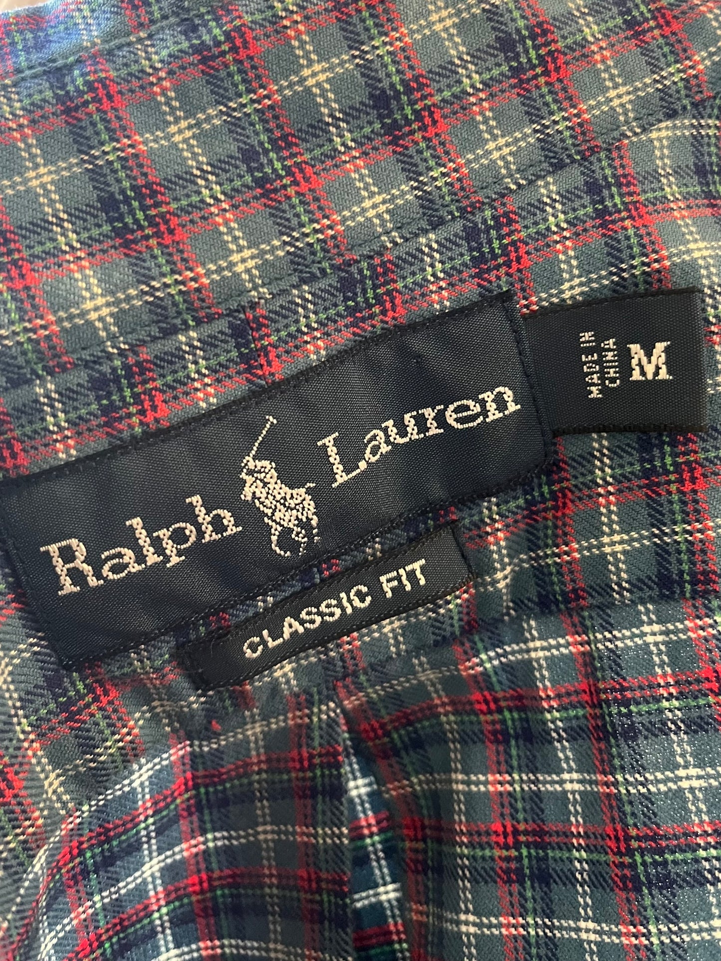 Y2K ‘Ralph Lauren’ Blue Plaid Shirt / Medium