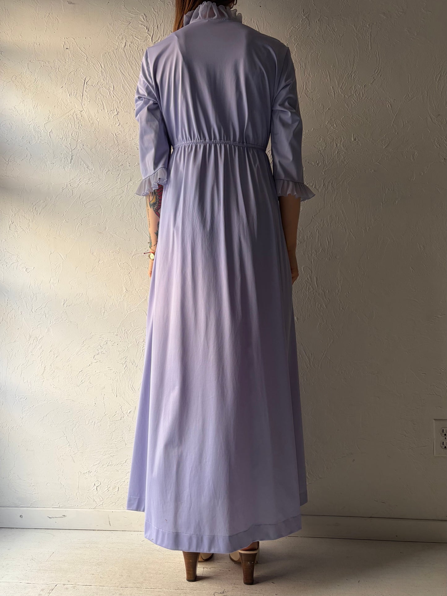 70s 'JC Penny' Purple Robe Night Gown / Small