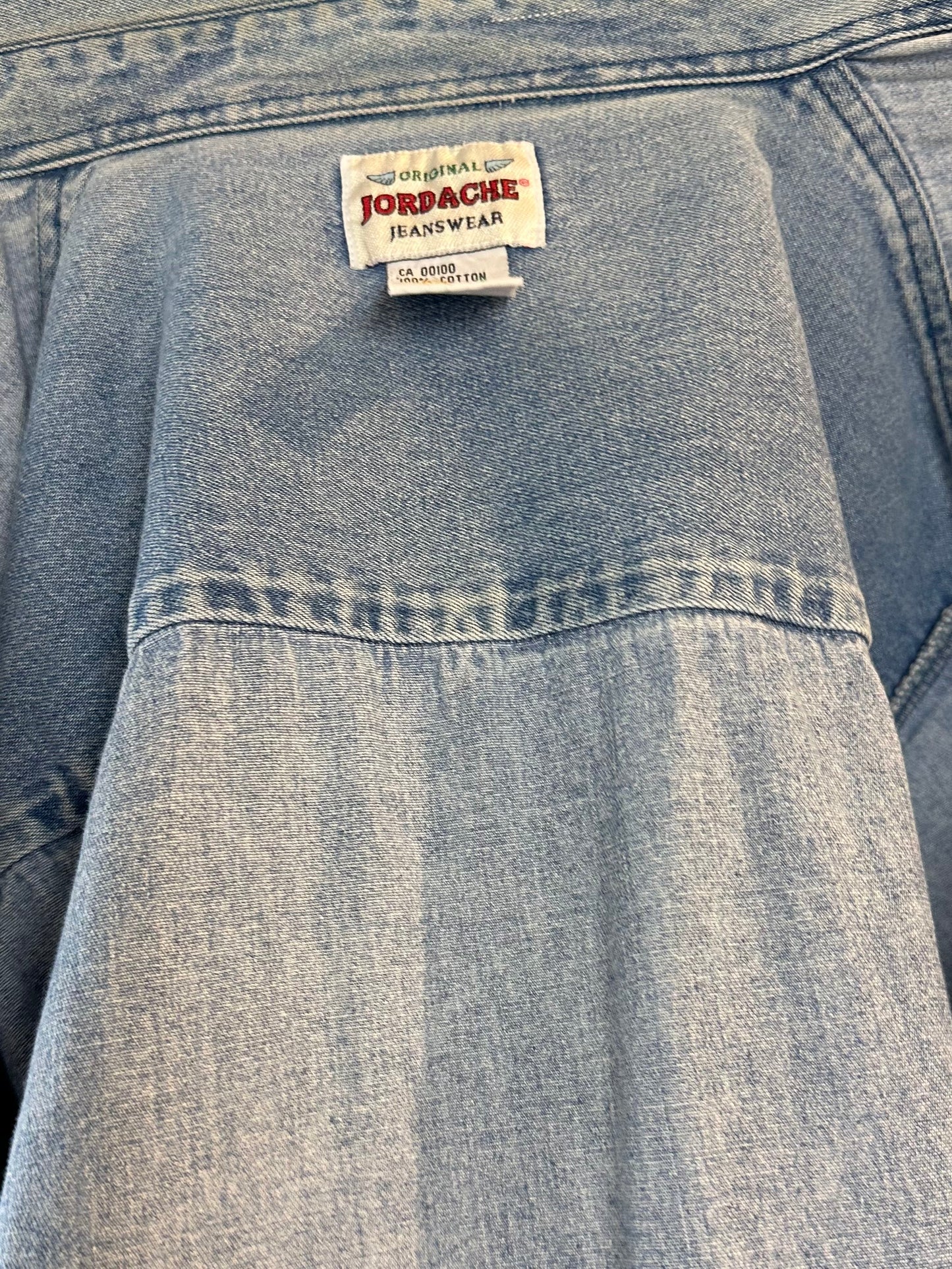 Vintage 'Jordache' Button Up Denim Shirt / Large