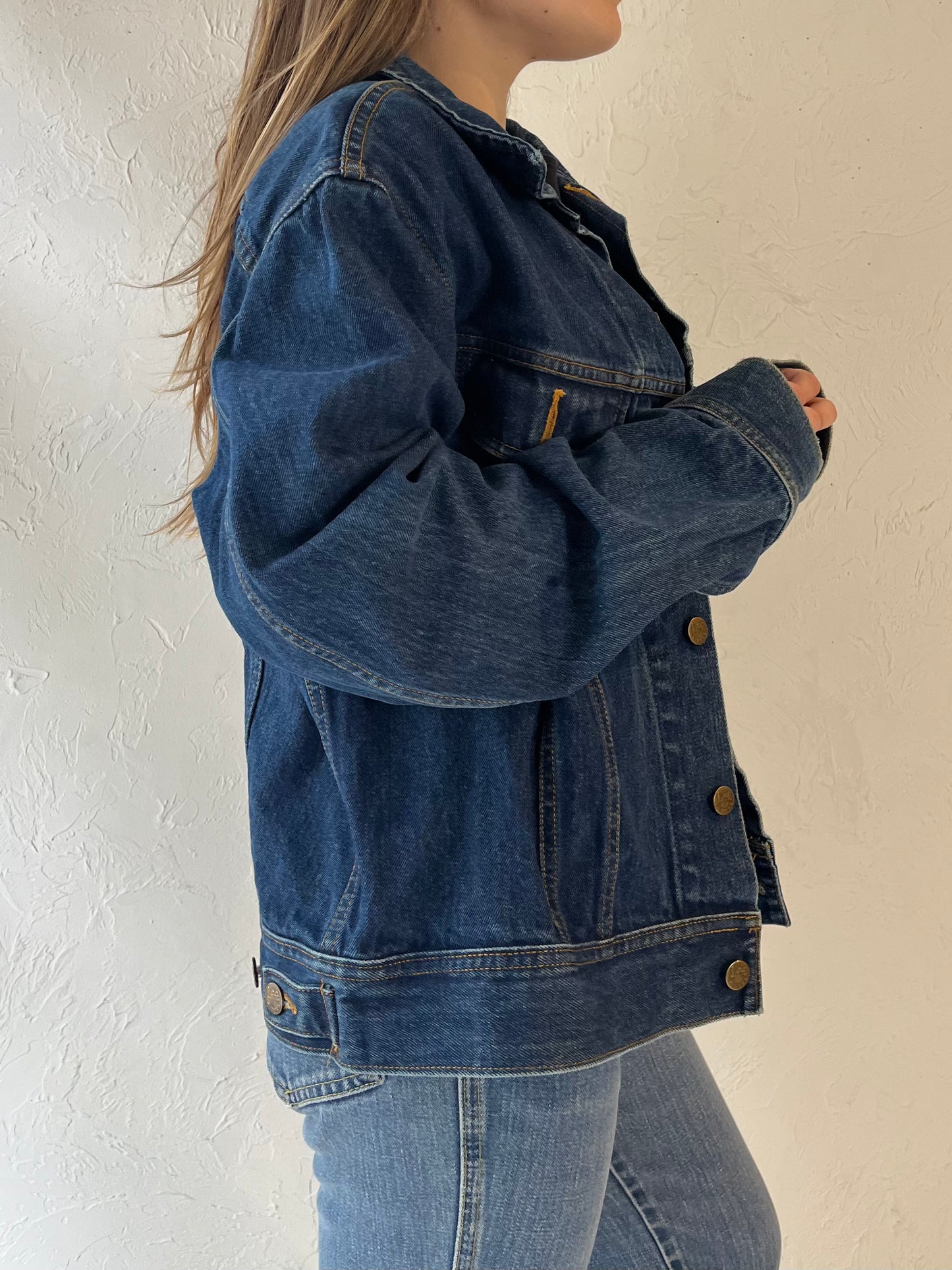 Vintage 'Lee' Denim Button Up Denim Jacket / Medium - Large