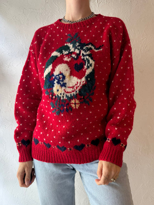 90s 'Eddie Bauer' Wool Duck Sweater / Medium