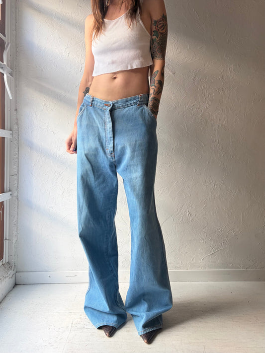 80s 'Kmart' Vintage Wide Leg Flare Retro Jeans / 32