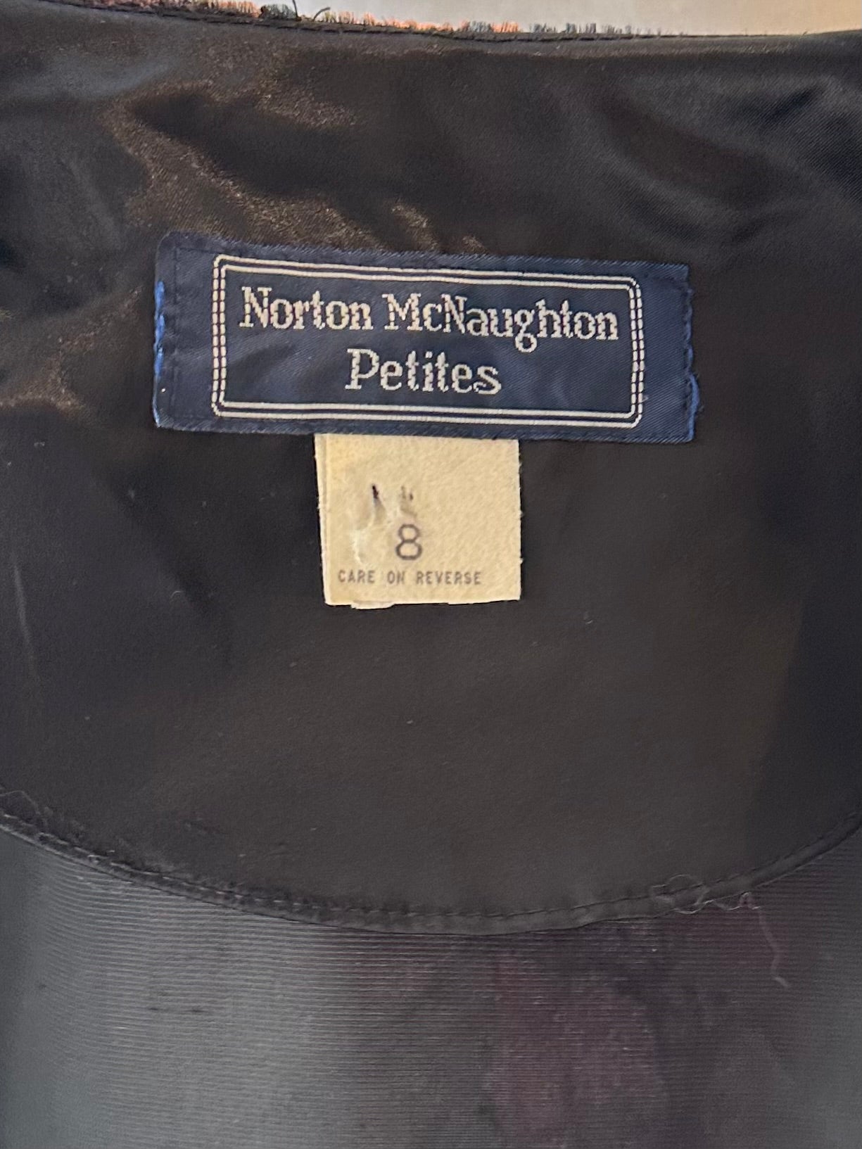 90s 'Norton McNaughton' Velvet Floral Jacket / Medium