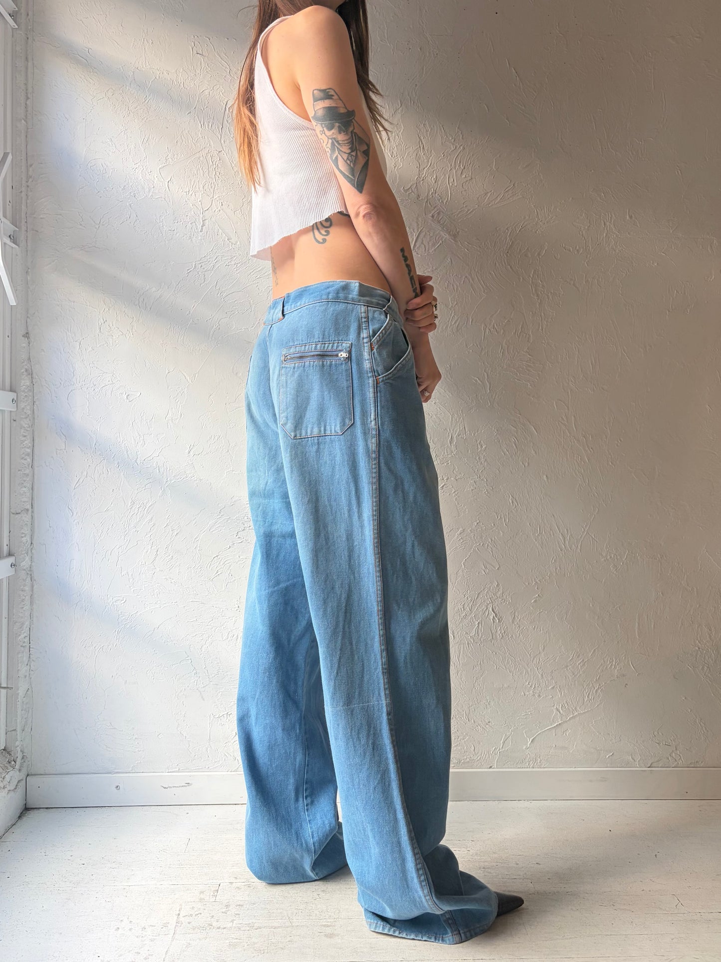 80s 'Kmart' Vintage Wide Leg Flare Retro Jeans / 32