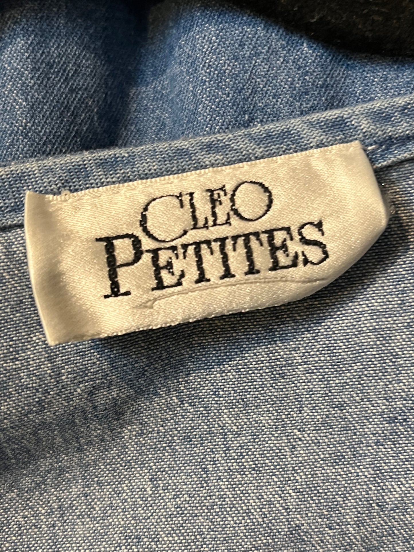 90s 'Cleo' Denim Maxi Dress / Small