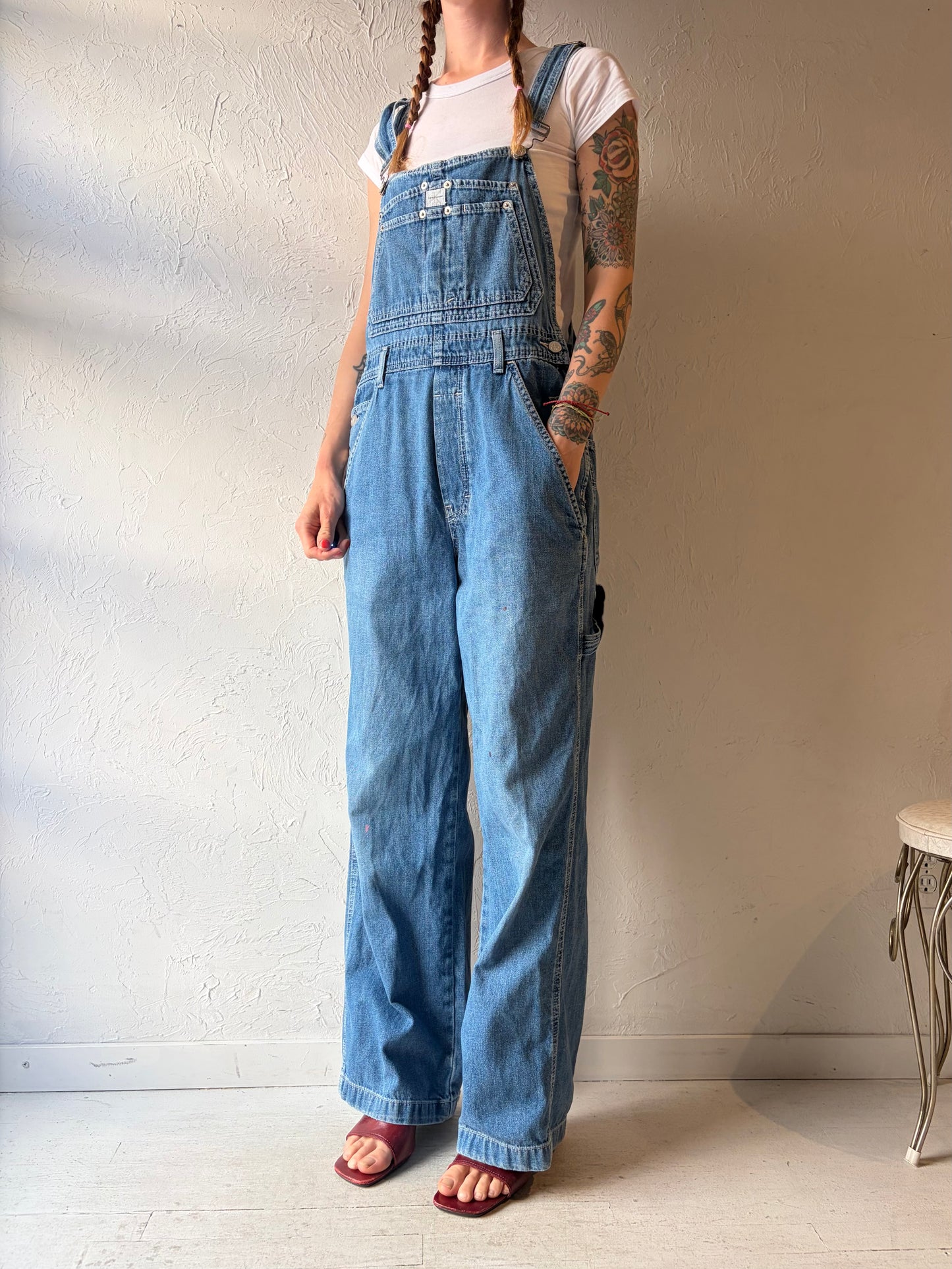 Y2k 'Calvin Klein' Denim Overalls / Medium