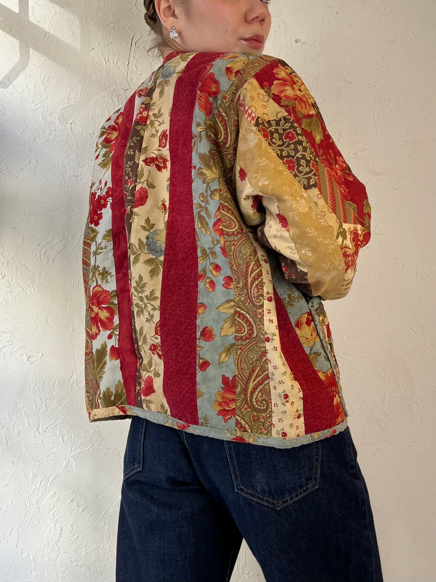 Vintage Handmade Quilt Jacket / Medium