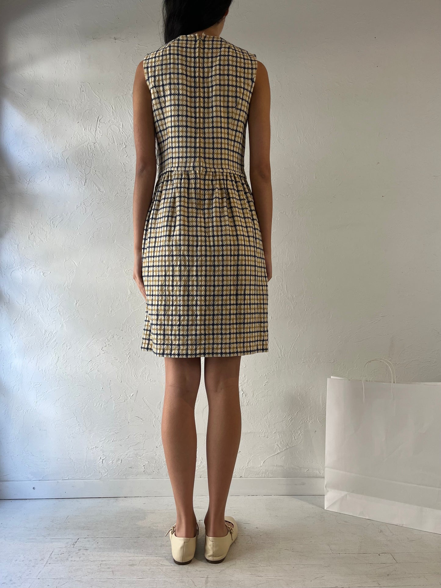 80s ‘Pendleton’ Sleeveless Wool Dress / Small