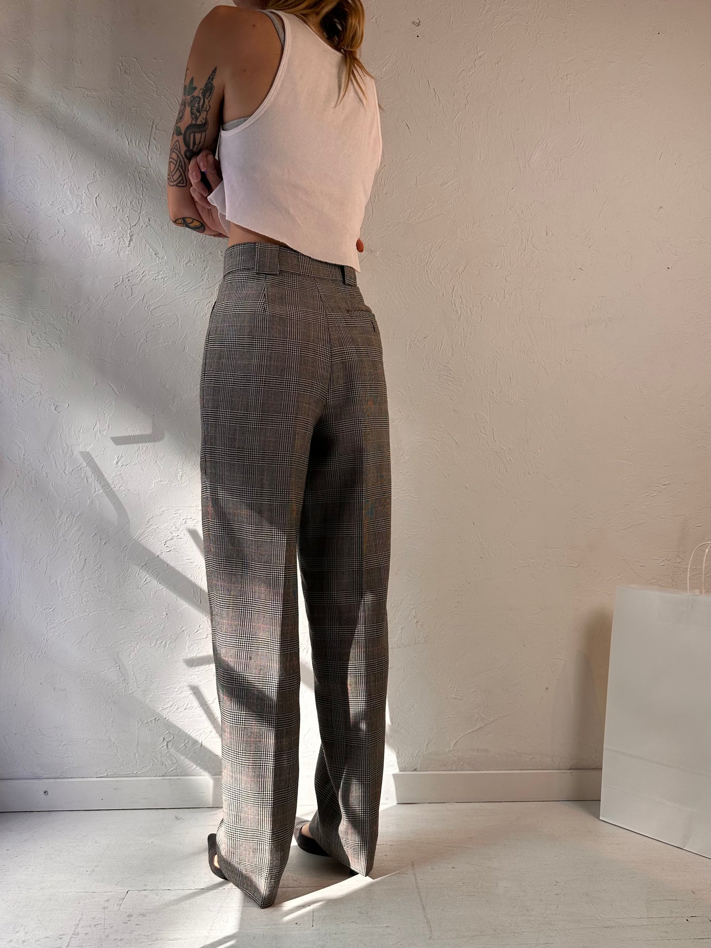 90s 'Annex' Gray Wool Trousers / Small