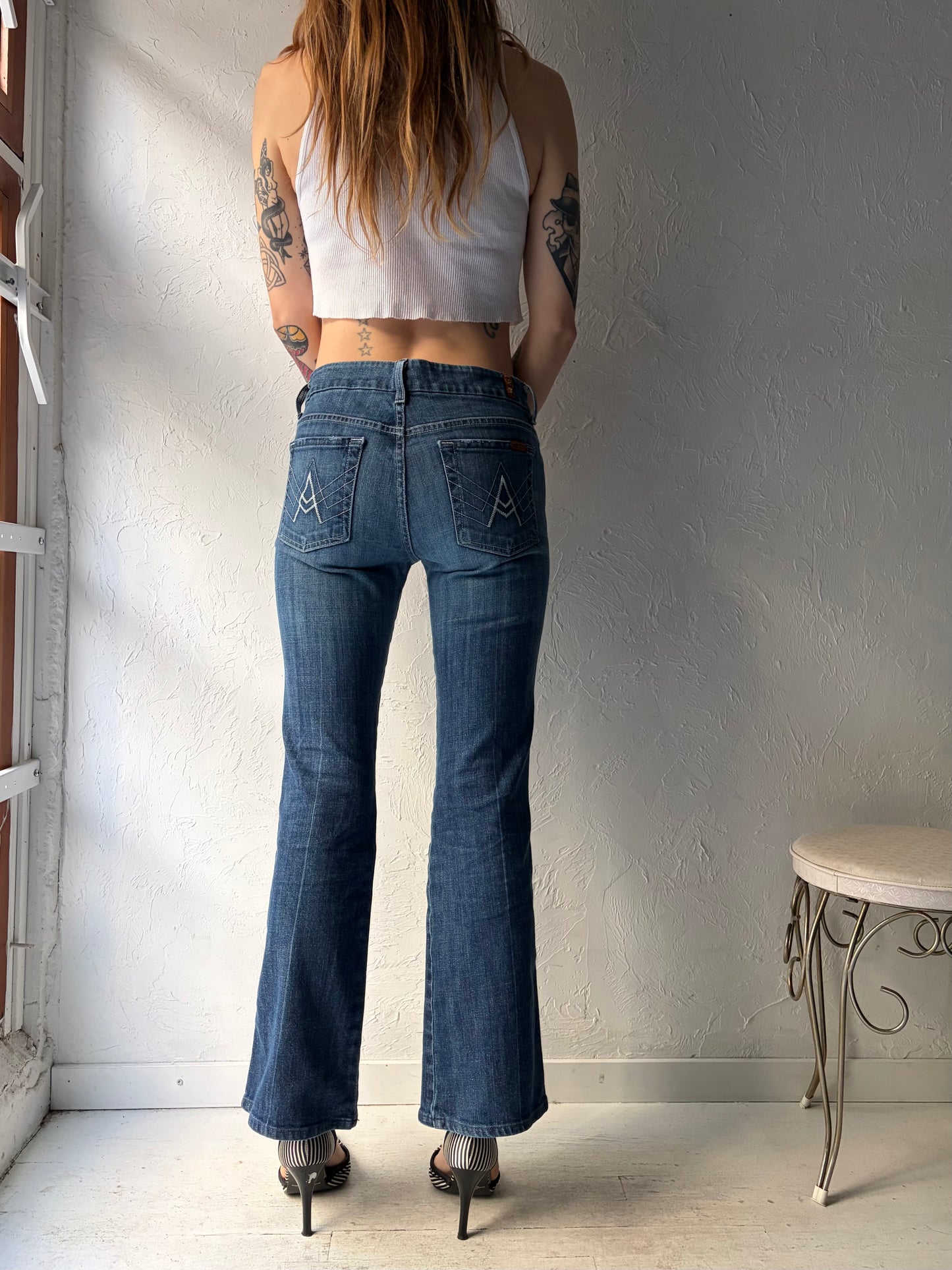 Y2k ‘Seven For All Mankind’ Low Rise Boot Cut Jeans / 27