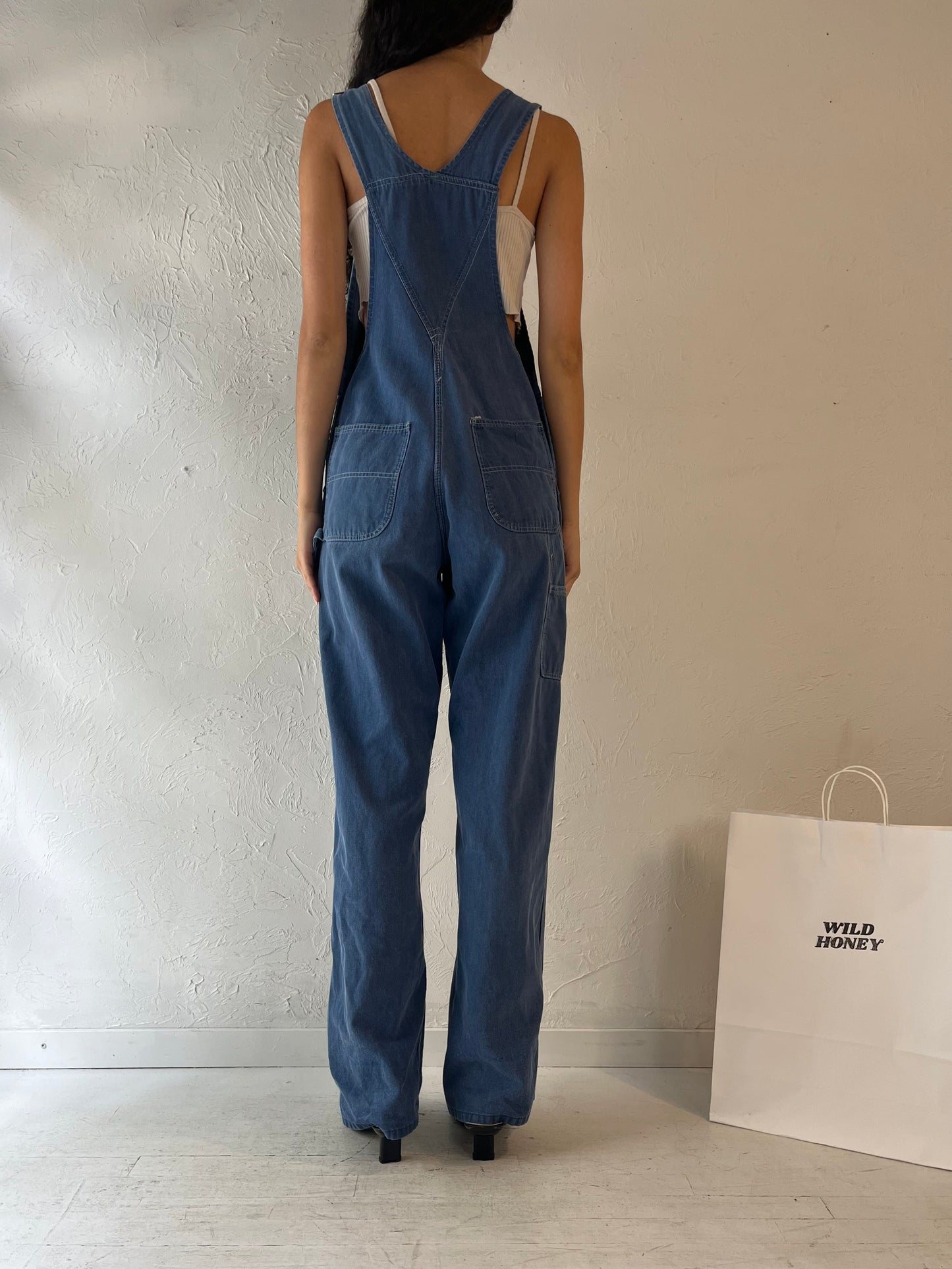 90s 'Fly' Denim Overalls / Small - Medium