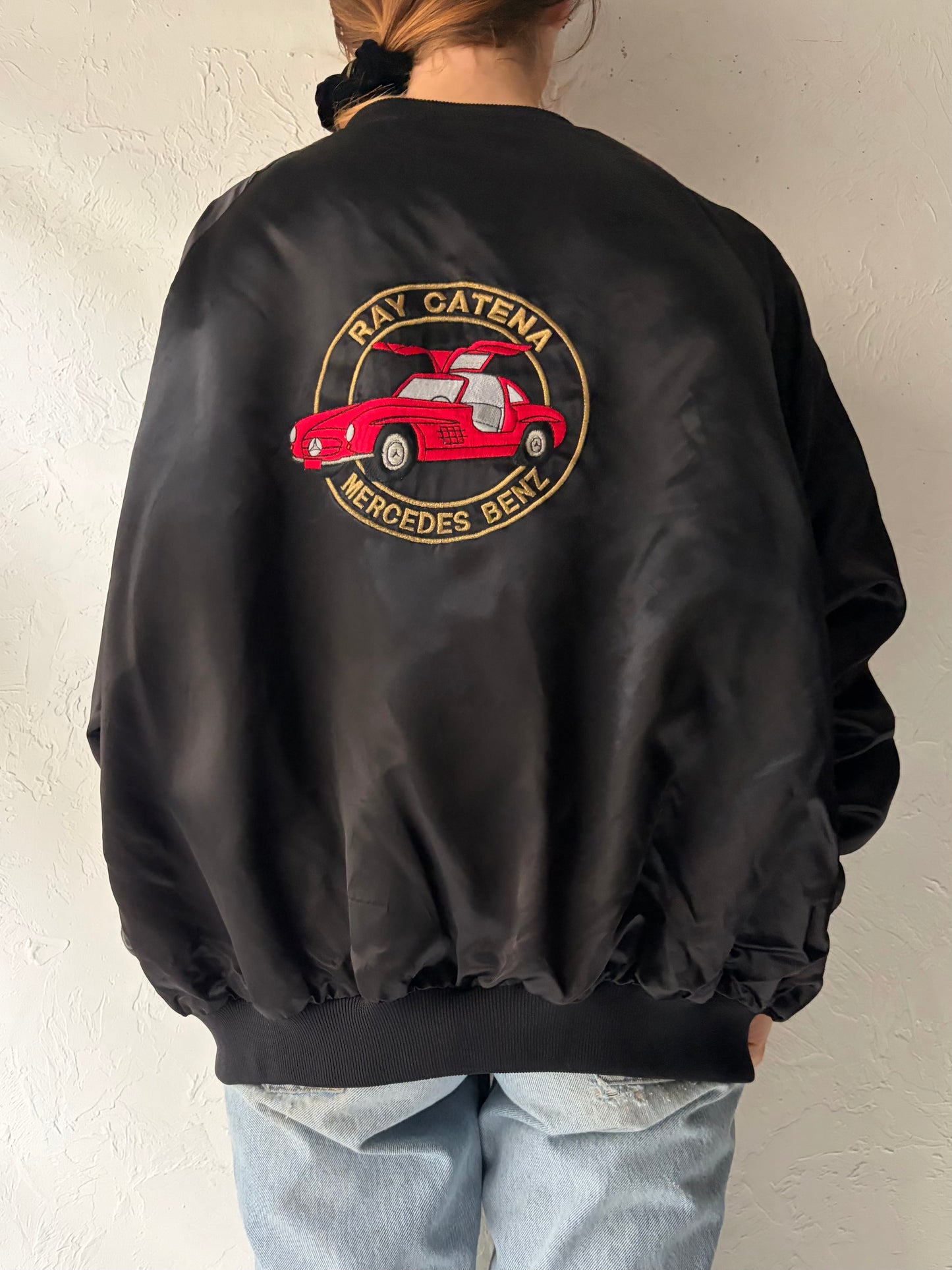 Vintage 'R&B' Mercedes Benz Silky Bomber / Large