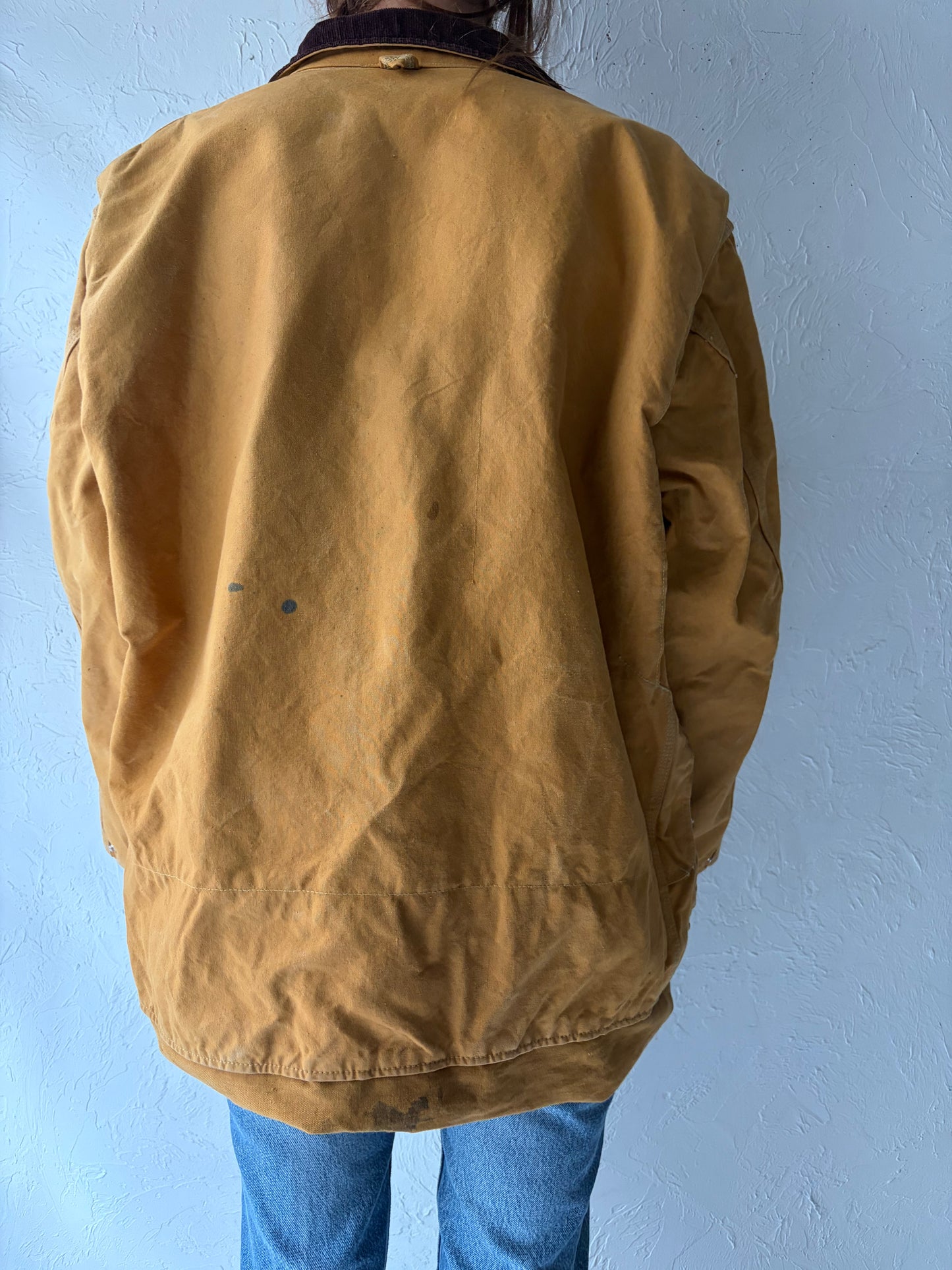Vintage 'Black Sheep' Cotton Work Wear Hunting Jacket / Large