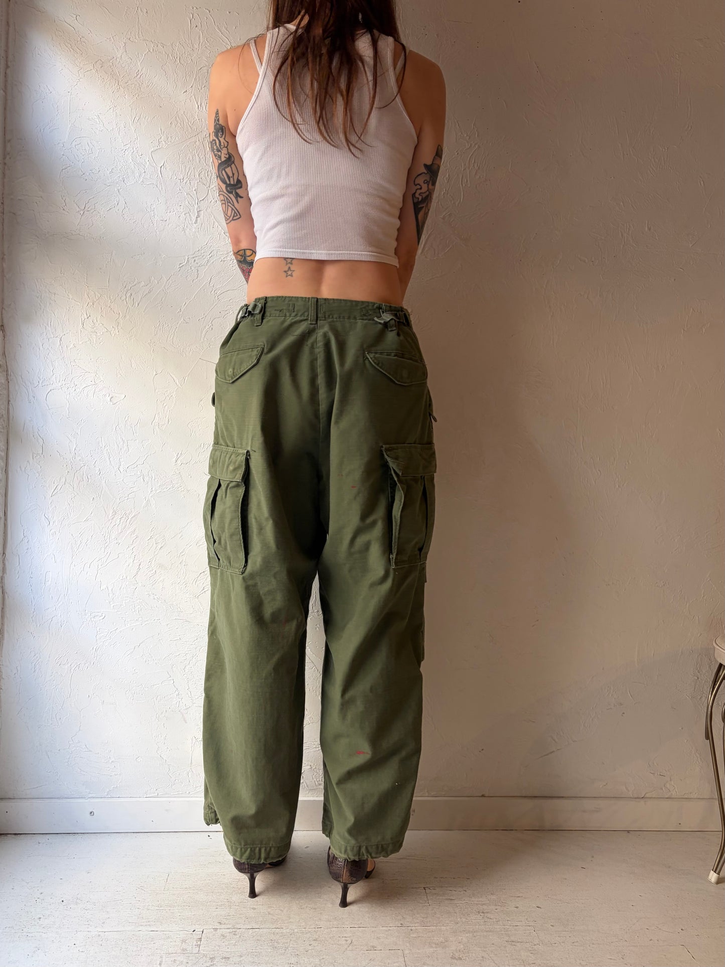 1960s US Army OF - 107 Field Cargo Pants / Small - Medium